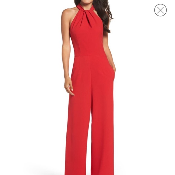 julia jordan twist neck jumpsuit